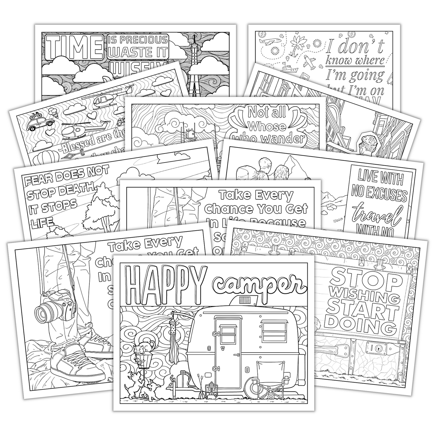 Coloring Pages- Wanderlust