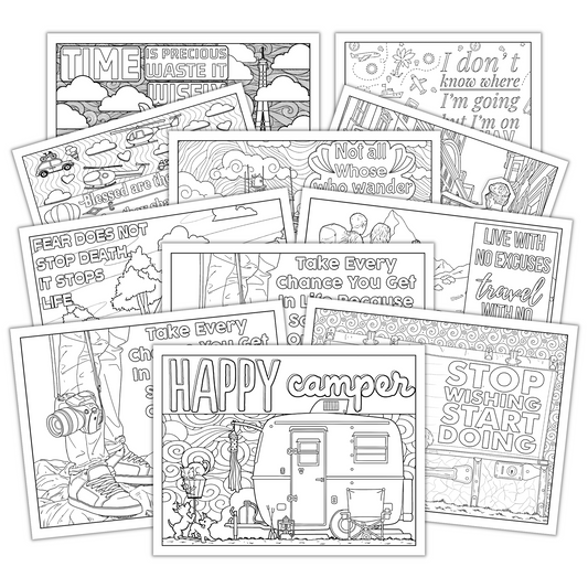 Coloring Pages- Wanderlust