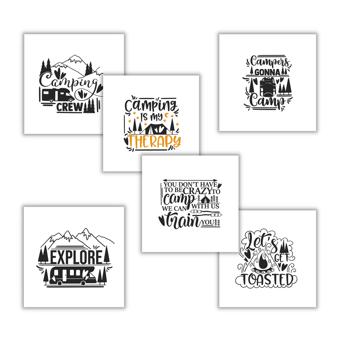 Camping Wall Art Set 3