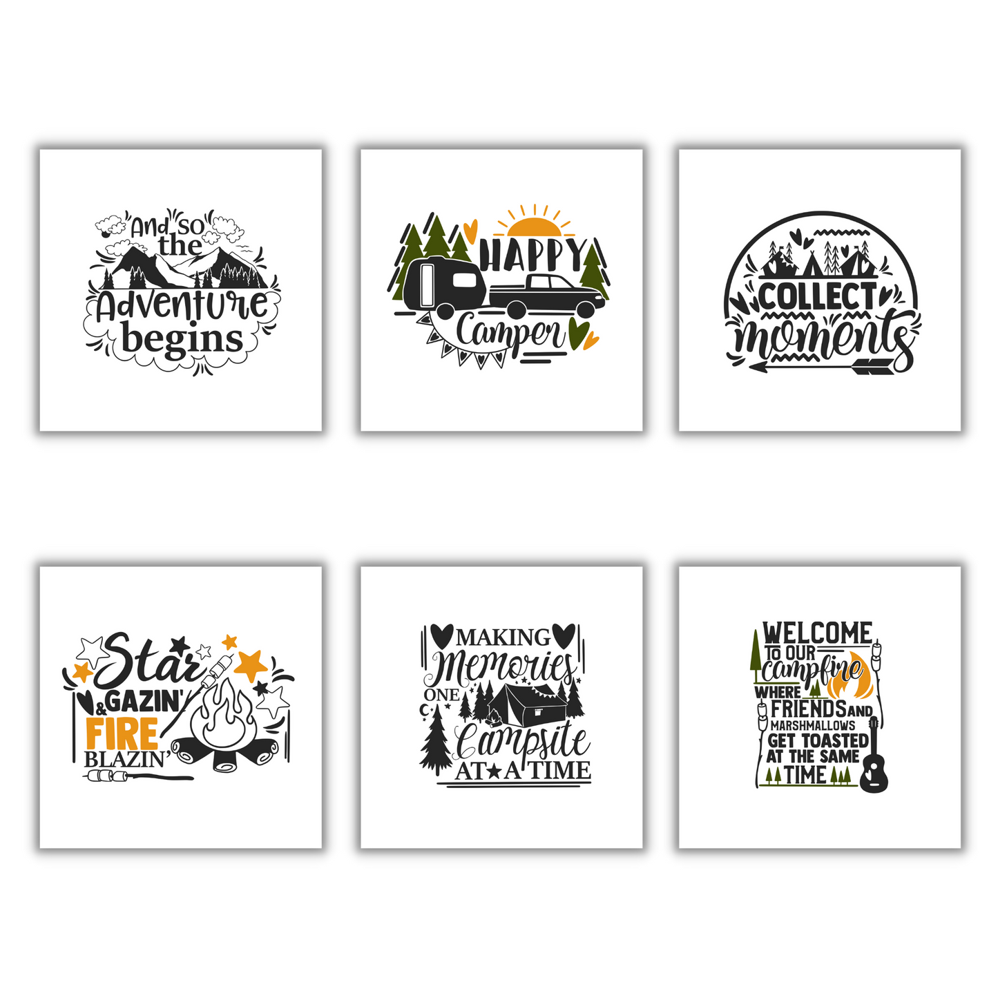 Camping Wall Art Set 1
