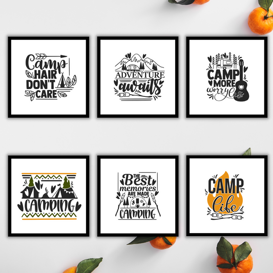 Camping Wall Art Set 2