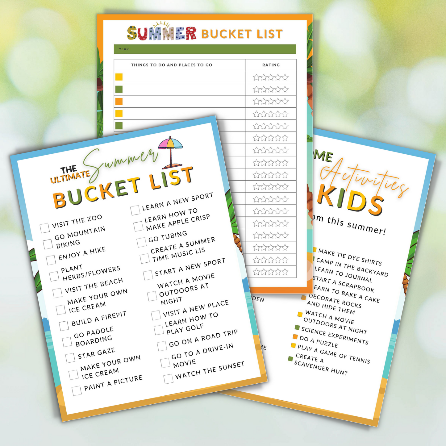 Summer Bucket List Bundle